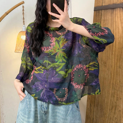 Spring Style Casual O Neck Sweaters Vintage Loose Style