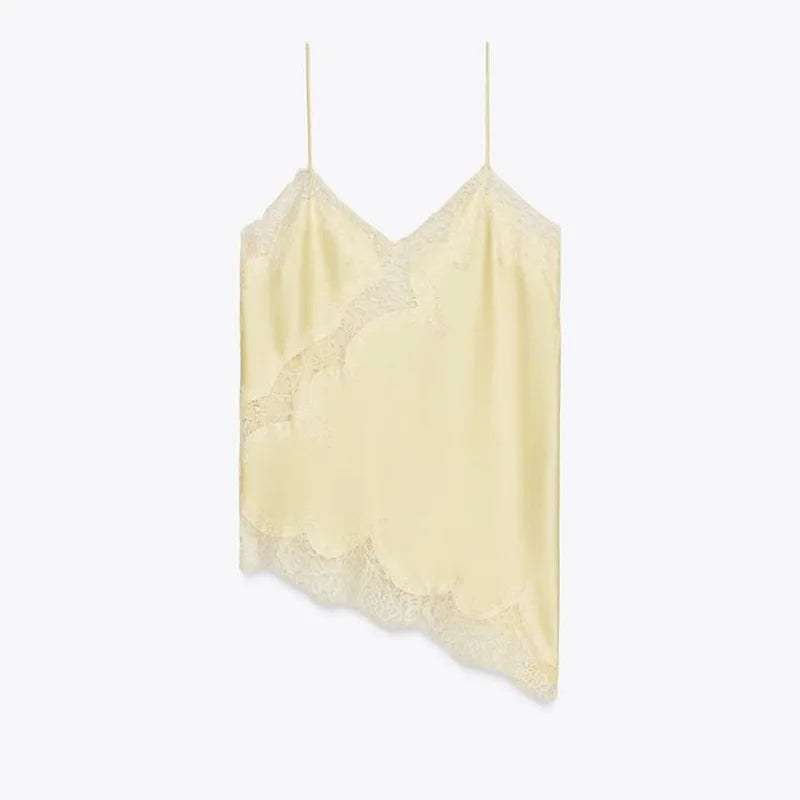 Satin Sophistication: Slim-Fit Sleeveless Halter Camisole