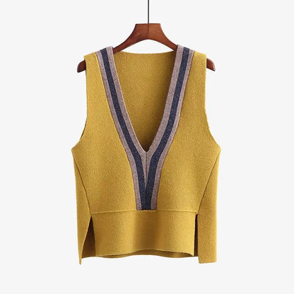 2024 Womens Hooded Sleeveless Knit Vest
