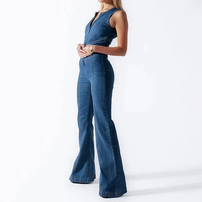 New Blue Denim Jumpsuits