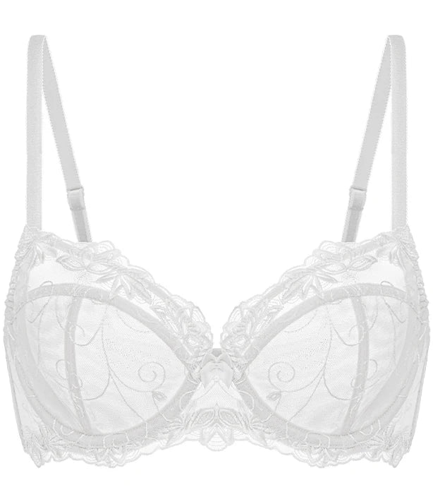 Sexy Lace Push Up Bra Wire Free Unlined Full Coverage Plus Size Women S Lingerie