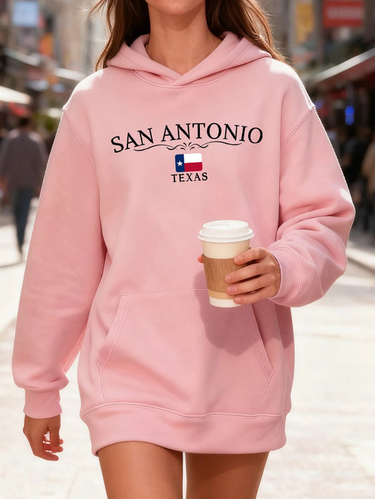 1845 Texas Austin Fleece Warm Hoodies