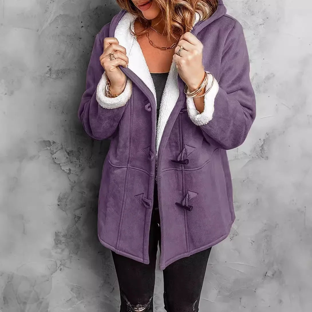 New York Autumn Winter Street Style Wool Hooded Coat Outfits