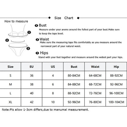 2025 Sexy Brazilian Bikini Set Solid Thong Swimwear With Push Up Top For Women New Beachwear