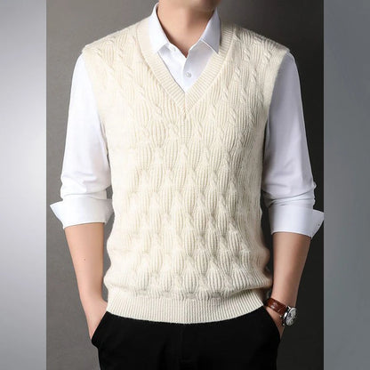 Top Grade Sleeveless Sweater Vest V Neck Fashion For Men