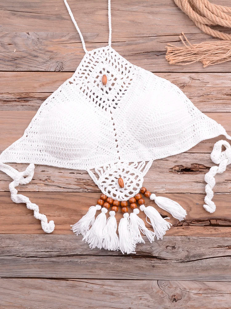 Womens Crochet Micro Brazilian Bikini Tops