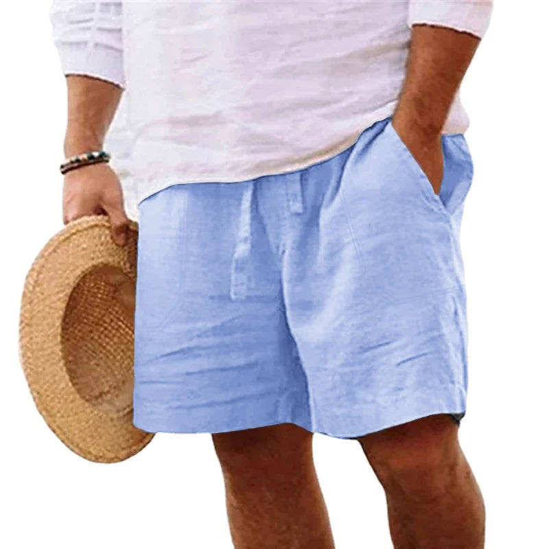 Mens Above Knee Cotton Jean Shorts