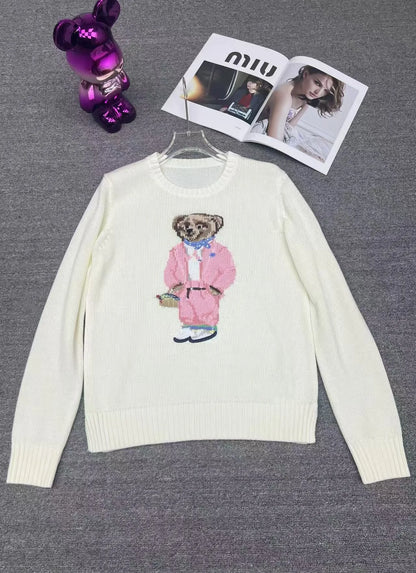 Womens Sweety Bear Cartoony Sweater