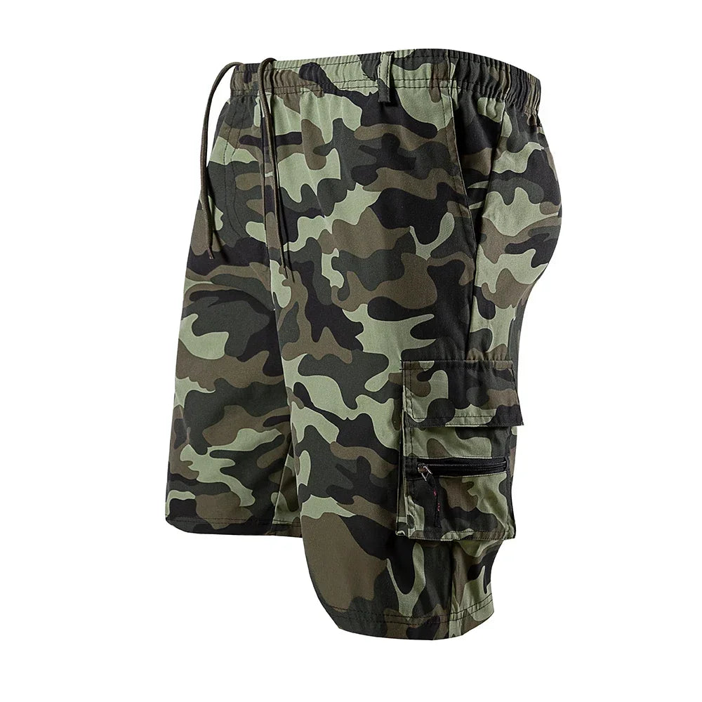New Summer Fashion Men Casual Camouflage Military Plaid Beach Shorts