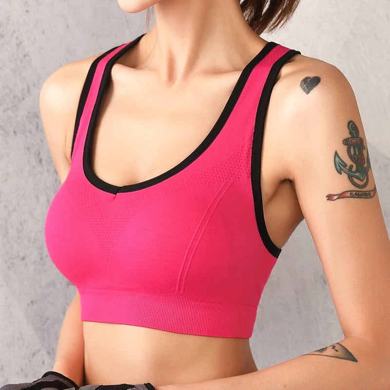 Seamless Spandex Bra Top For Women Elastic Breathable And Comfortable Sports Underwear For Fitness Leisure