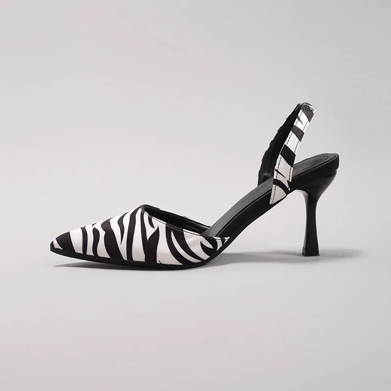 Zebra Skin Printed Casual Summer Shoes For Women