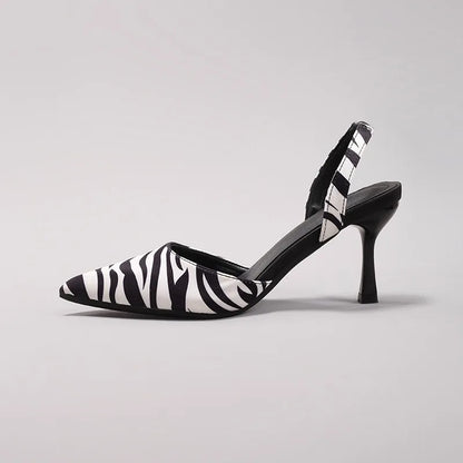 Zebra Skin Printed Casual Summer Shoes For Women