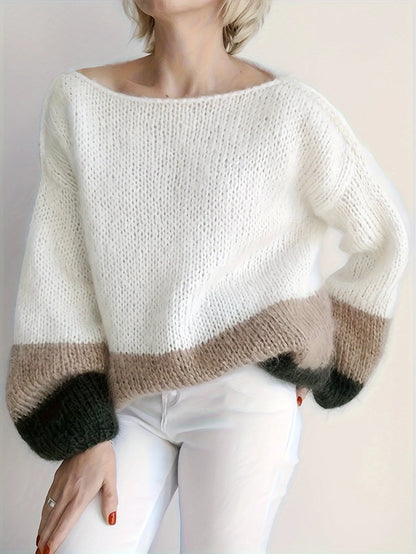 Square Blocks Designer Elegant Warm Sweaters For Women