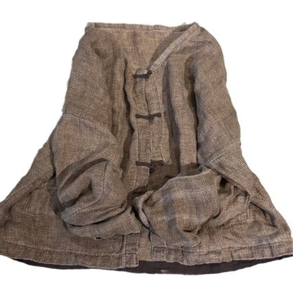 Vintage V-Neck Knit Cardigan Jacket for Women – Autumn Winter 2025