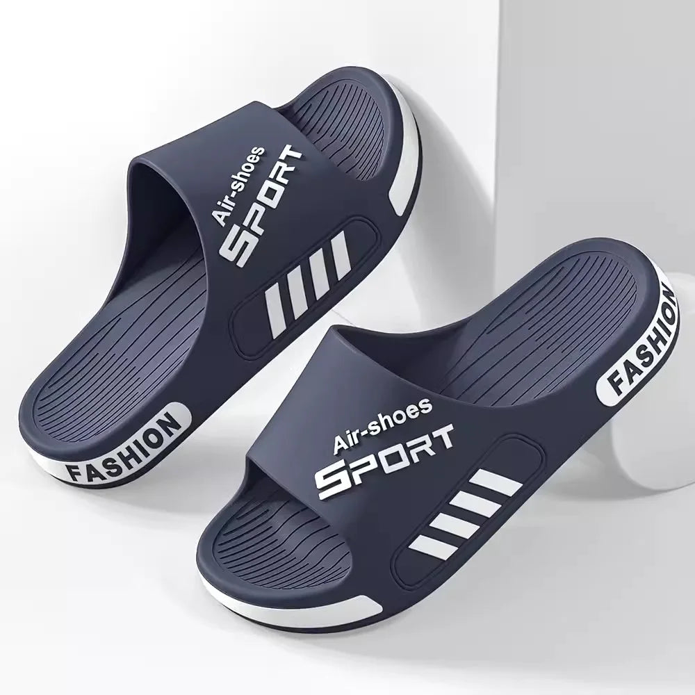 Non Slip Home Slippers Soft Sole Indoor Bathroom Flip Flops For Women Men Couples House Sandals Big Size