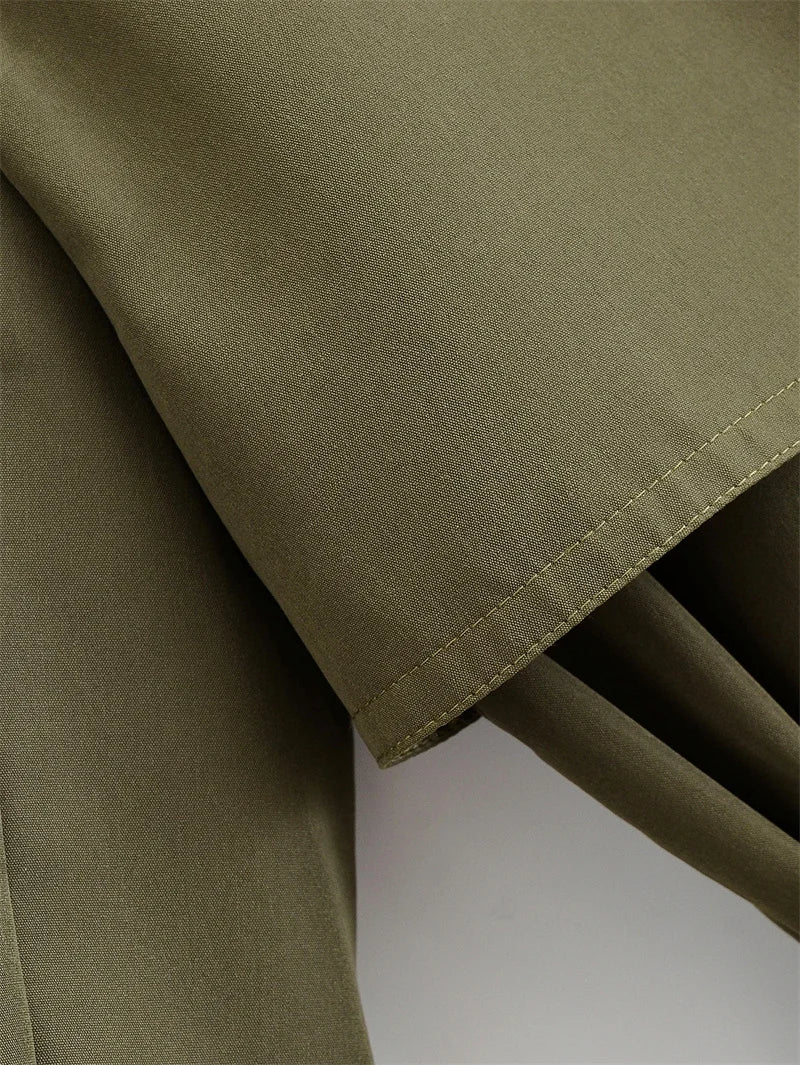 Long Belted Women Trench Coat