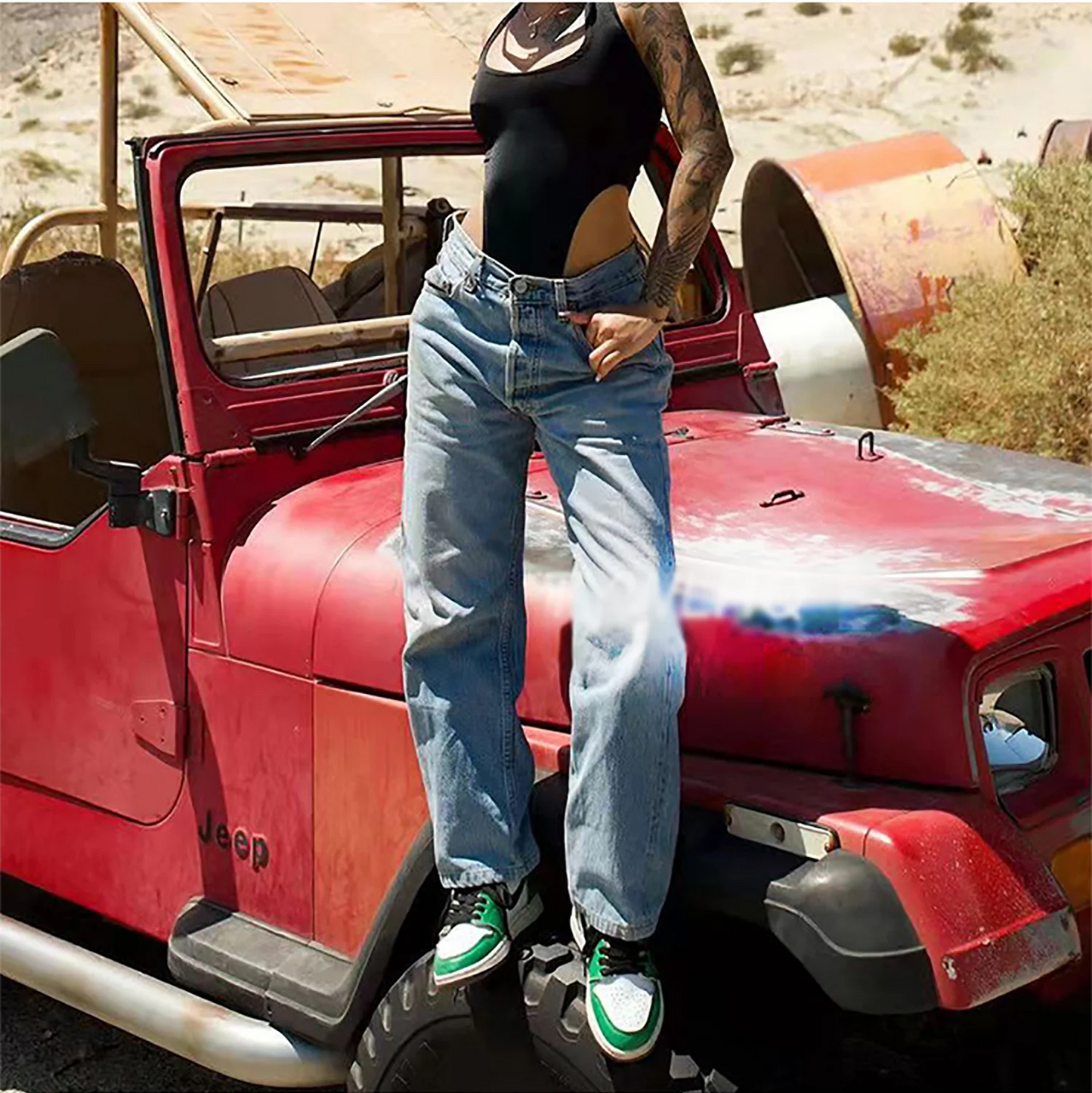 Street Fashion Wide Leg Jeans