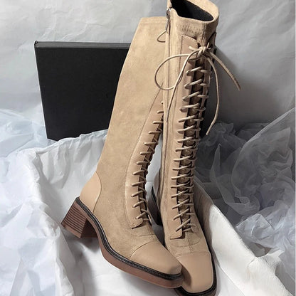 Women Classic Style High Quality Lace Up Boots