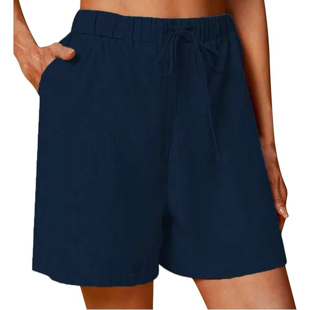 Coastal Aesthetic - Effortless Linen Shorts Vacation Outfit