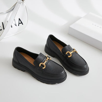 New Platform Heels British Style Autumn Women Loafers Shoes