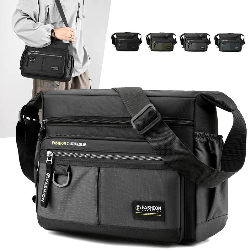 Mens Casual Shoulder Messenger Bag Stylish Crossbody Satchel For Everyday Use