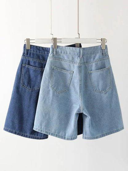 Summer 2024 High Waist Long Denim Shorts For Women