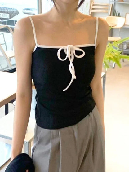 Intricate Design: Cross-Lace-Up Statement Tank
