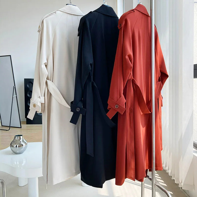 Women Vintage Windbraker Trench Coats