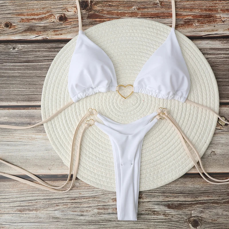 Minimal Top Sexy Triangle Push Up Female Bikini