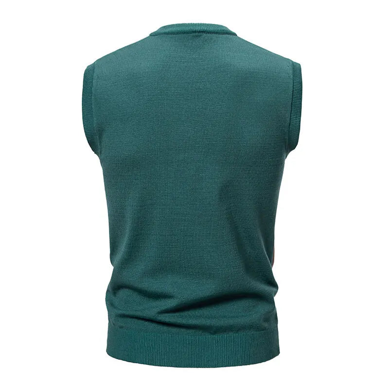 Women S Argyle Sweater Vest Sleeveless Plaid Knitted Crop Top Casual V Neck Pullovers For Spring Autumn Preppy Style