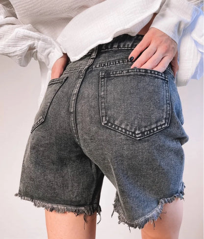 Casual Street Style Women's Blue Denim Shorts