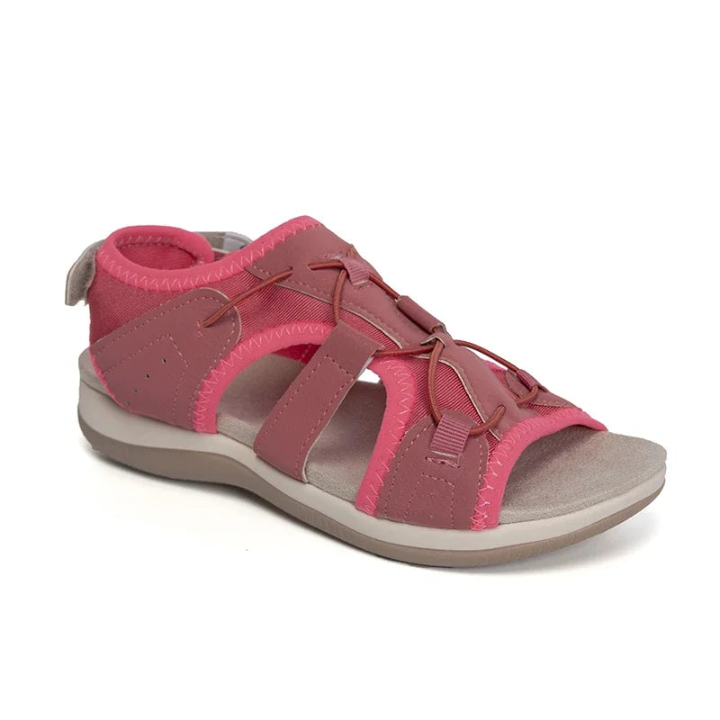 Santorini Exploring Vibes - Comfortable Black Sporty Summer Sandals