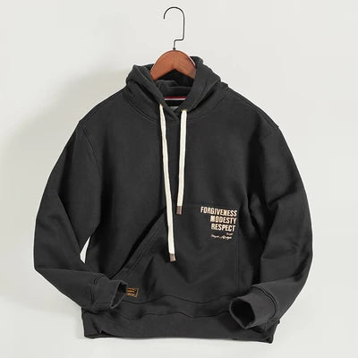 Lake Side In Winter North Shore Printed Cool Cotton Hoodies