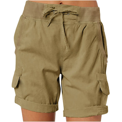 Effortless Summer Days: Casual Linen Cargo Shorts Outfit