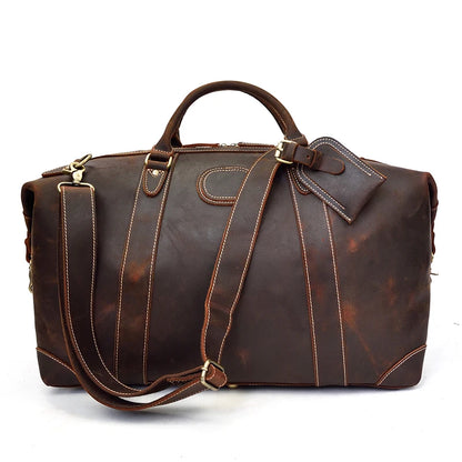 New Retro Large Capacity Genuine Leather Square Bags