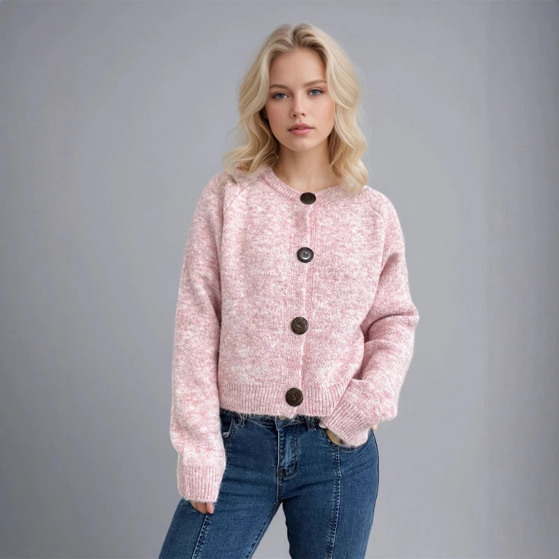 2025 Winter Women S Solid Color Cardigan Knitted Loose Fit Xxl Sweater Coat With Pockets Black