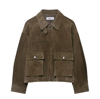 Elegant Suede Winter Jackets