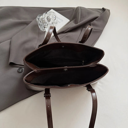 2025 Luxury PU Leather Tote Bag High Quality Large Shoulder Handbag For Women