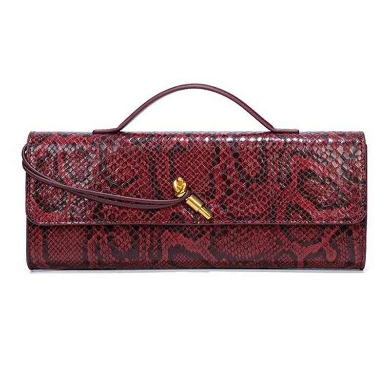 Luxury Snake Skin Style Designer Handbags For Women