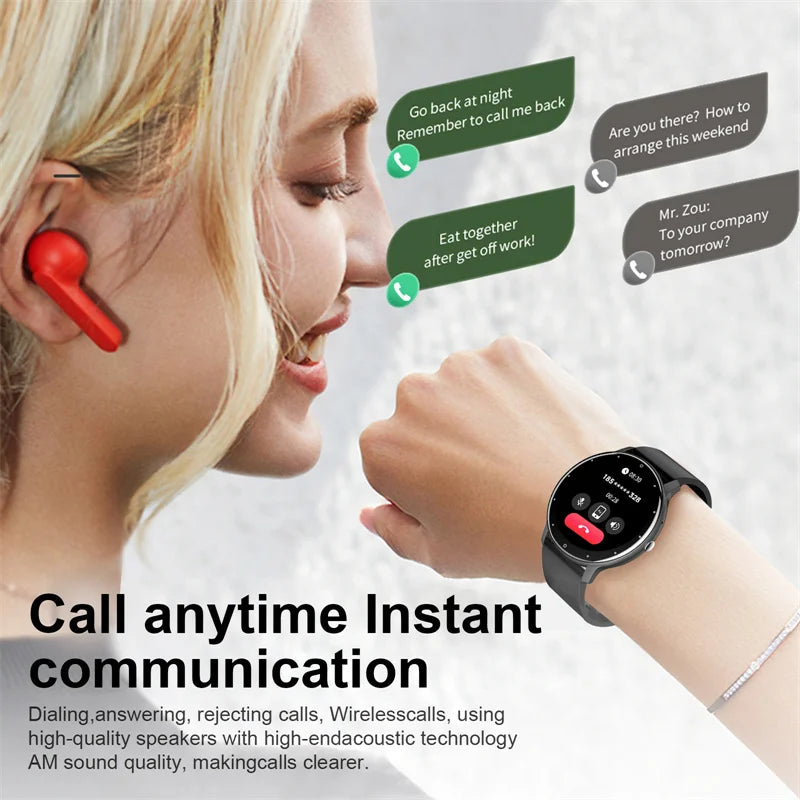 New Bluetooth Call Full Touch Screen Ios Android Smartwatches