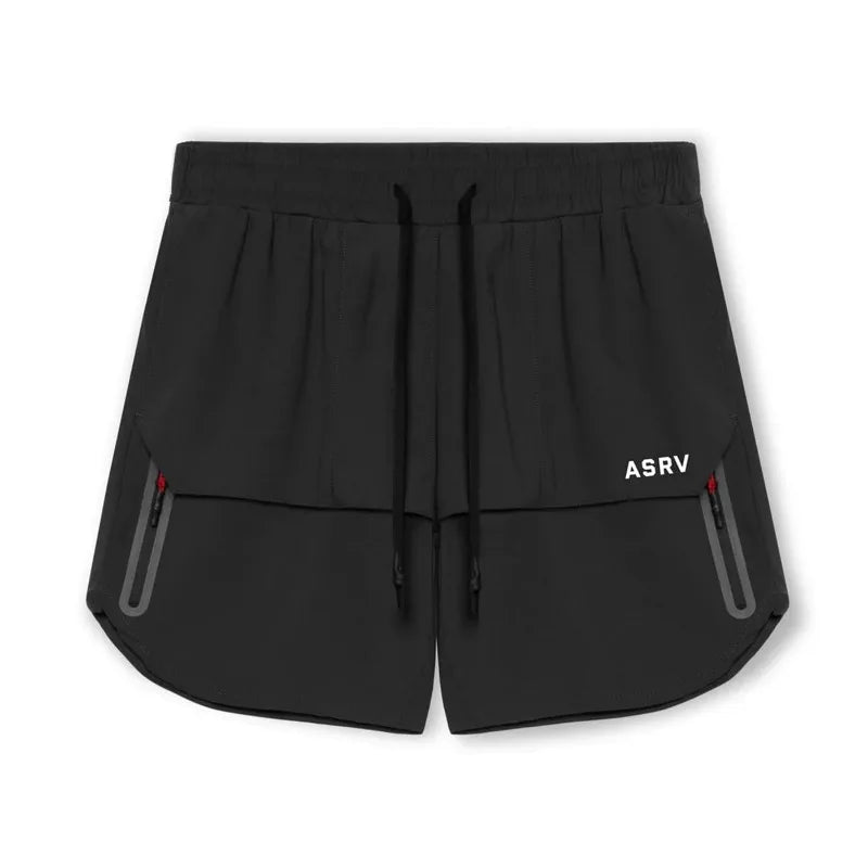 Breathable Quick Dry 2 In 1 Mens Gym Shorts
