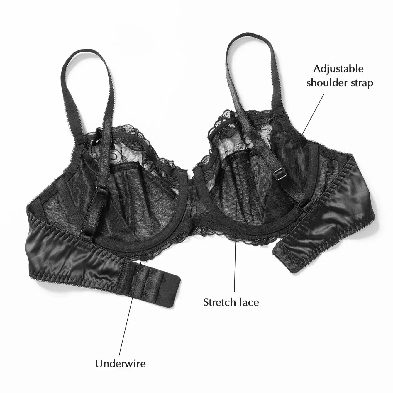 Sexy Lace Push Up Bra Wire Free Unlined Full Coverage Plus Size Women S Lingerie