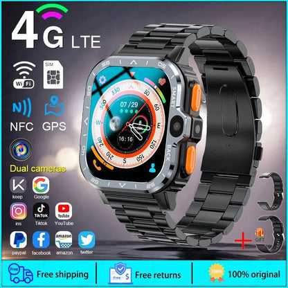 4 Core Cpu 8Gb 16Gb Rom Capacity Sim Card Supported Android Smartwatches For Students Kids
