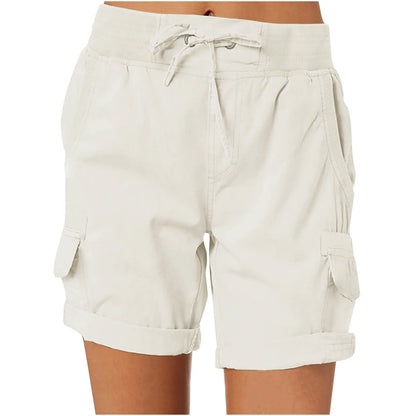 Effortless Summer Days: Casual Linen Cargo Shorts Outfit