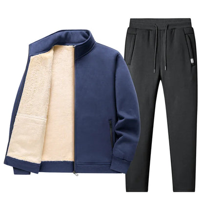 Lamb Cashmere Hoodie Pant Warmy Tracksuit Sets For Men Women