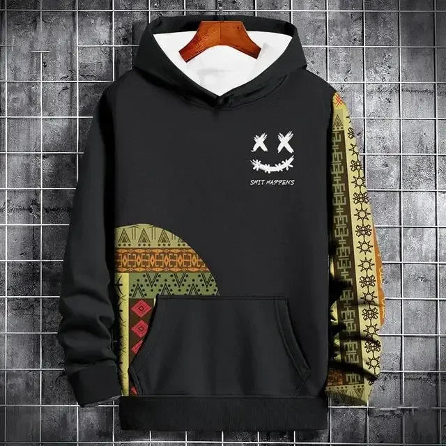 Imessage Print Oversized Hoodie Unisex Streetwear Sweatshirt For Men Women