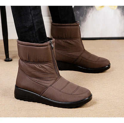 Womens Winter Front Up Zipper Cool Boots
