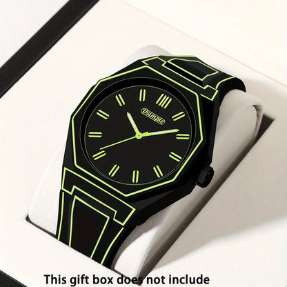 Minimalist Silicone Strap Quartz Watches Casual Sporty Style