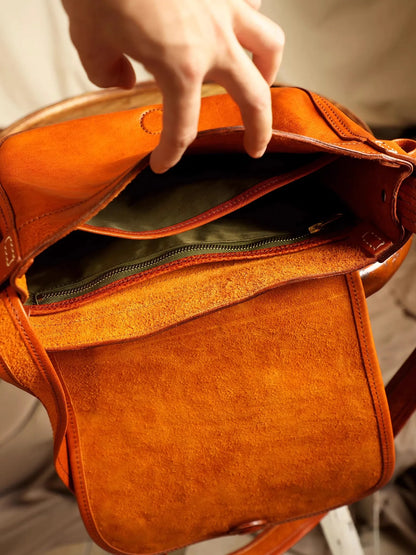 Casual Luxury Soft Leather Handbag Clutch Bag