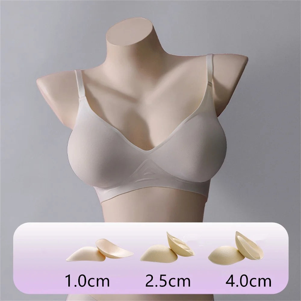Externally Supported Push-Up Bra – Breathable Wire-Free Lift